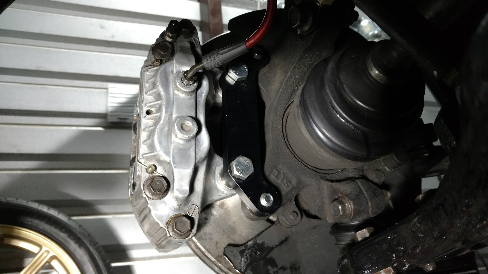 Fitting z32 aluminum calipers and sti rotors The Subaru SVX World Network