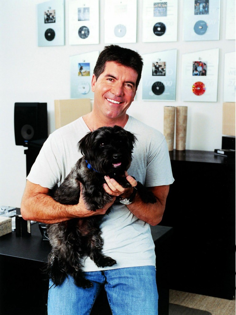 simon cowell and his pet buster
