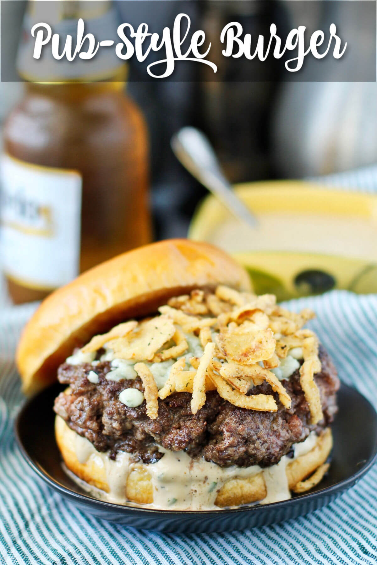 Bacon Burgers with Maple Bourbon Caramelized Onions - Butter Be Ready