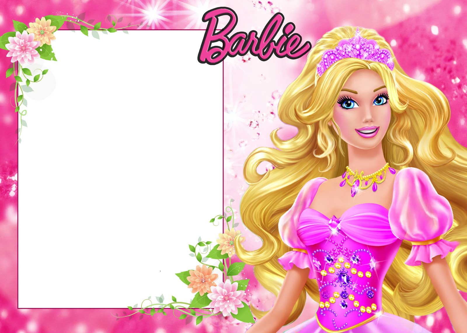 barbie-invitaciones-y-marcos-para-imprimir-gratis-ideas-y-material