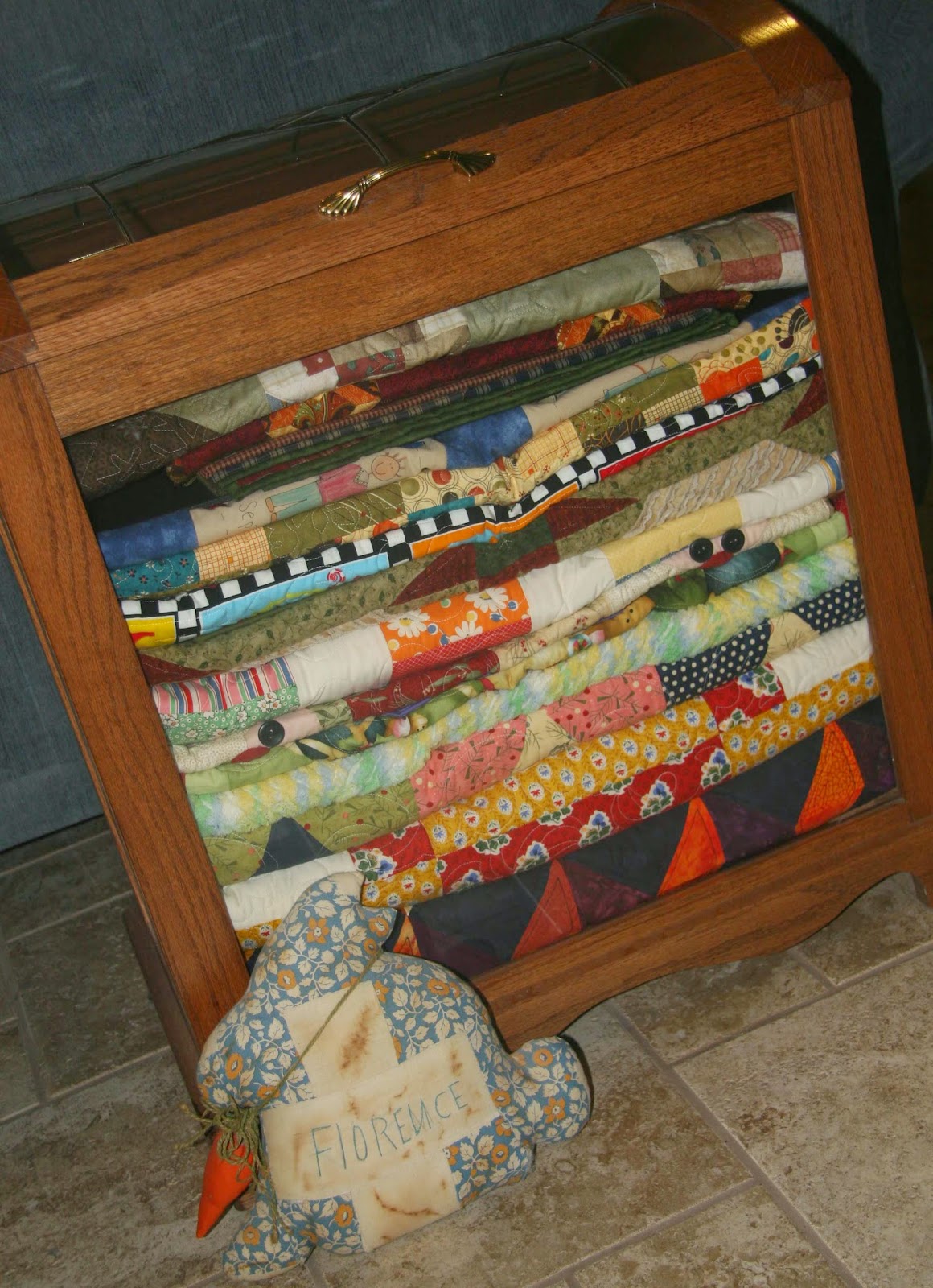 Quilting With Thistle Thicket Studio Displaying Quilts