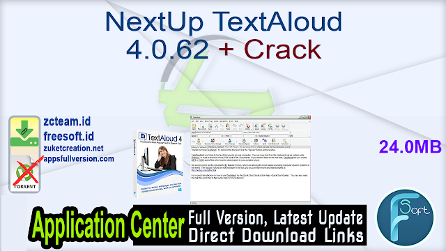 NextUp TextAloud 4.0.62 + Crack_ ZcTeam.id