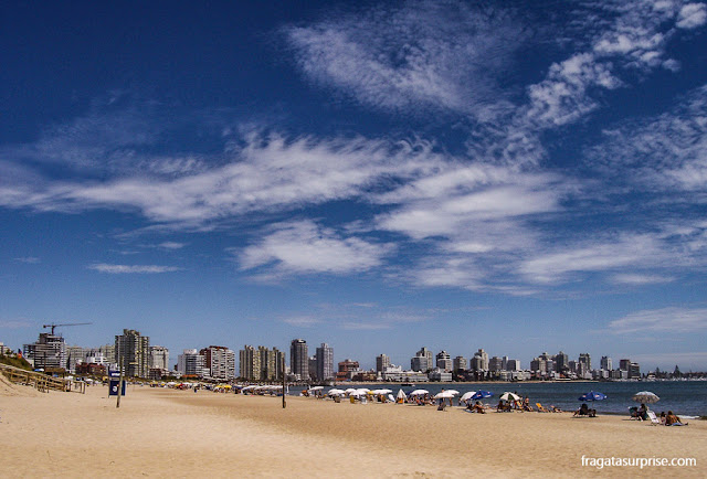 Praia em Punta del Este, Uruguai