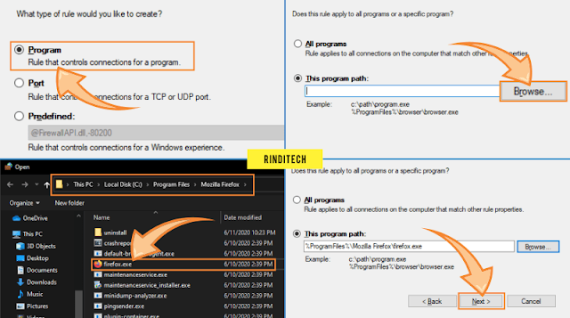 Cara block aplikasi agar tidak bisa terhubung ke internet di PC Windows