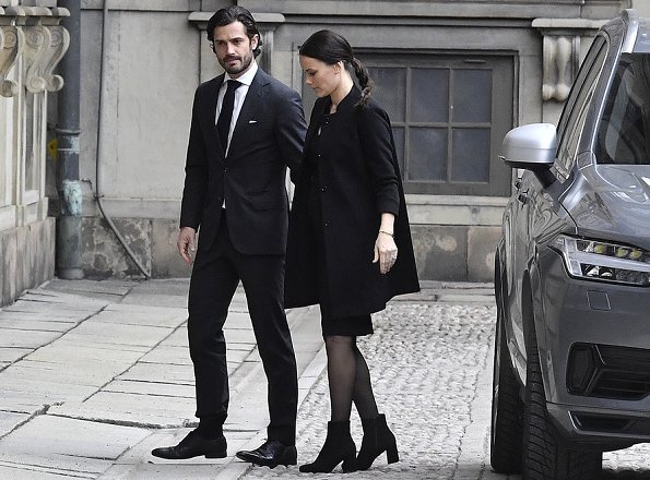 King Carl Gustaf and Queen Silvia, Crown Princess Victoria, Prince Carl Philip and Princess Sofia attend meeting about the terrorist attack in Stockholm
