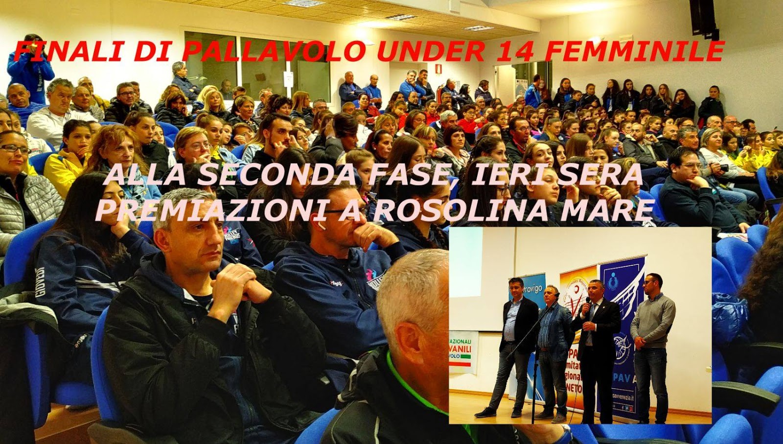 ROSOLINA AZZURRA FINALI DI PALLAVOLO UNDER 14 FEMMINILE ALLA SECONDA