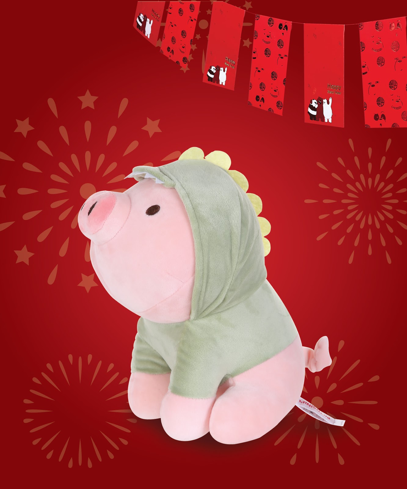 miniso pig stuffed toy