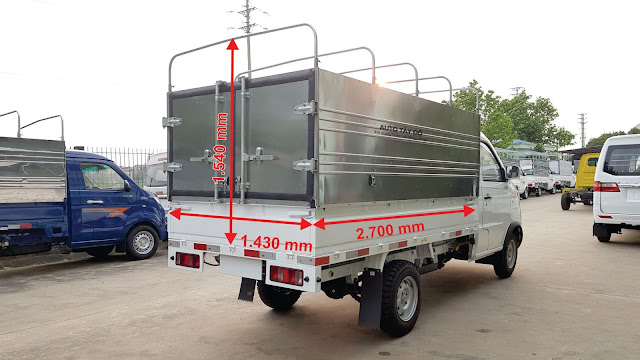 Kích thước thùng xe tải SRM 930
