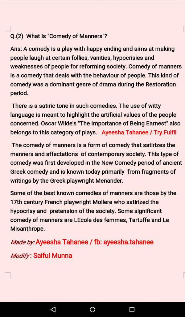 12 handnotes of History of English Literature Notes for honours 2nd year