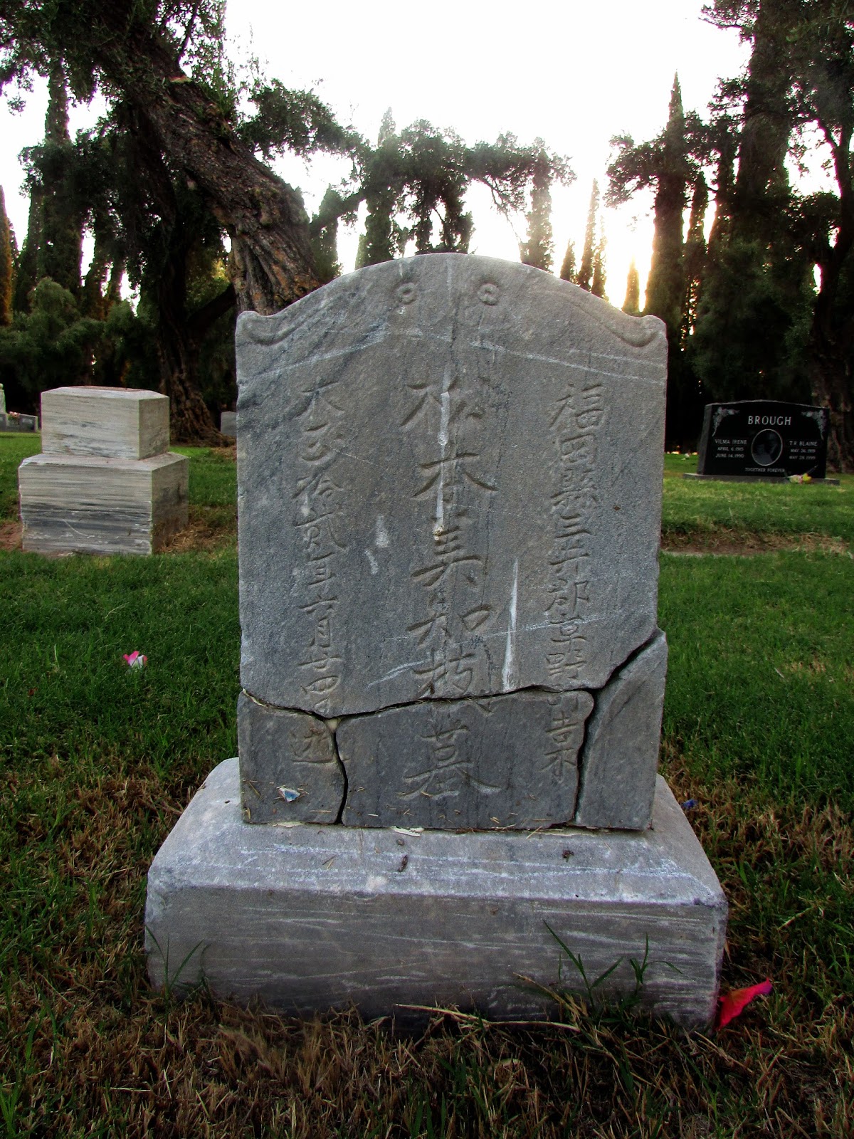 Mesa Cemetery's Old Headstones