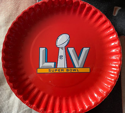 Super Bowl LV Paper Plate