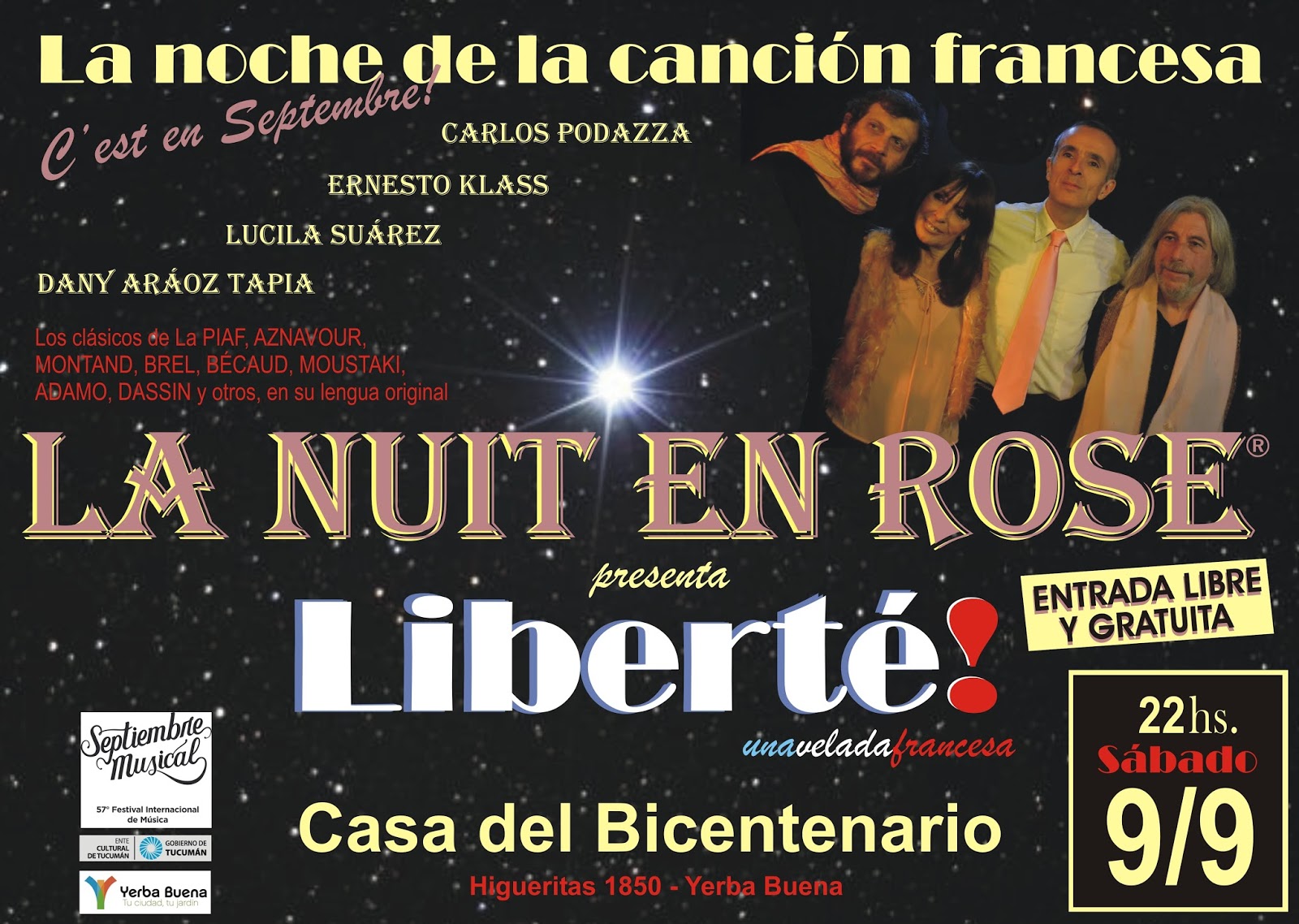 LA NUIT EN ROSE La Nuit en Rose en el Septiembre Musical