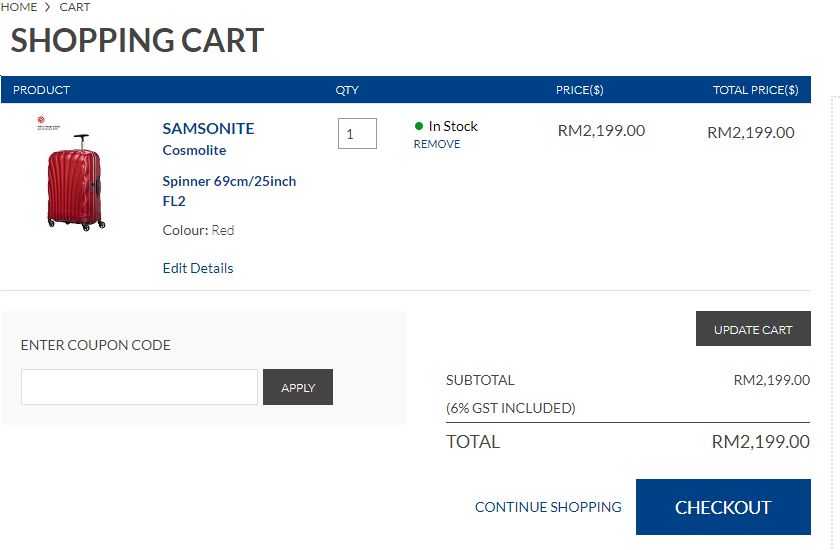 samsonite bangsar village