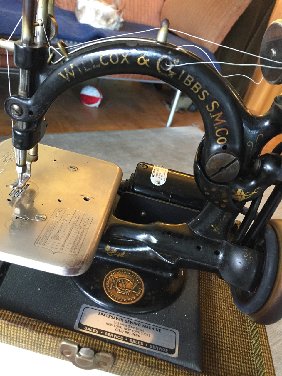 male pattern boldness Amazing Willcox & Gibbs Sewing Machine Joins the