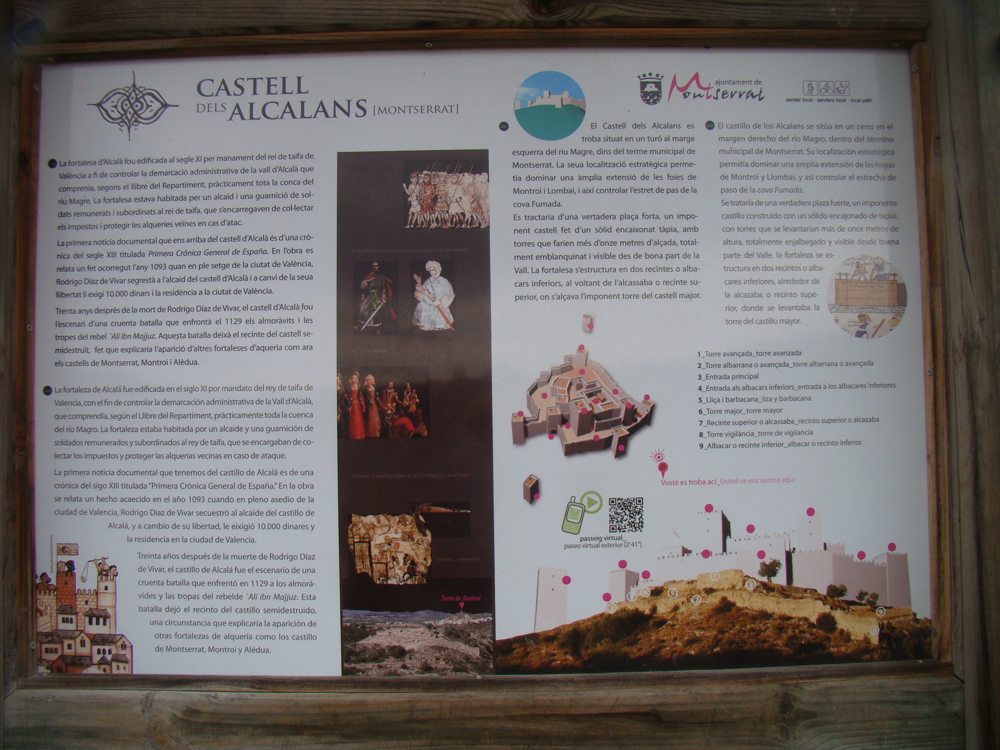 Castillos Españoles CASTILLO DELS ALCALANS MONSERRAT VALENCIA