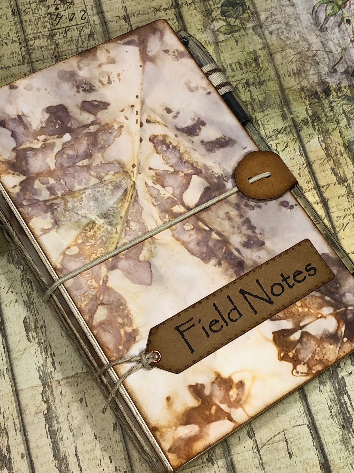 Creative Journey Field Notes Journal with Eco Printed Pages