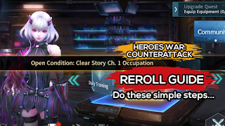 Heroes war: counterattack Reroll guide
