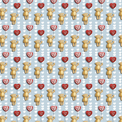 Valentines day, little bears download free wallpapers for Apple iPad