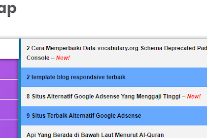 Cara Membuat Sitemap Blogger Keren dan Responsive