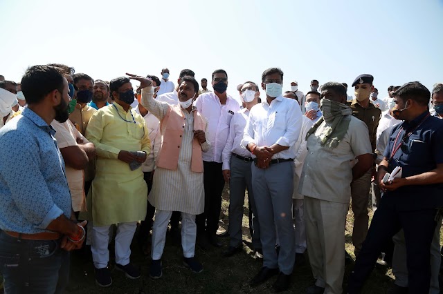 जल संसाधन मंत्री श्री तुलसीराम सिलावट ने इंदौर में बोराना खेड़ी तालाब का किया निरीक्षण