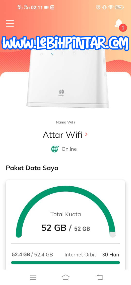 Cara Merubah Nama Password Wifi Orbit Di Aplikasi Myorbit Lebih Pintar