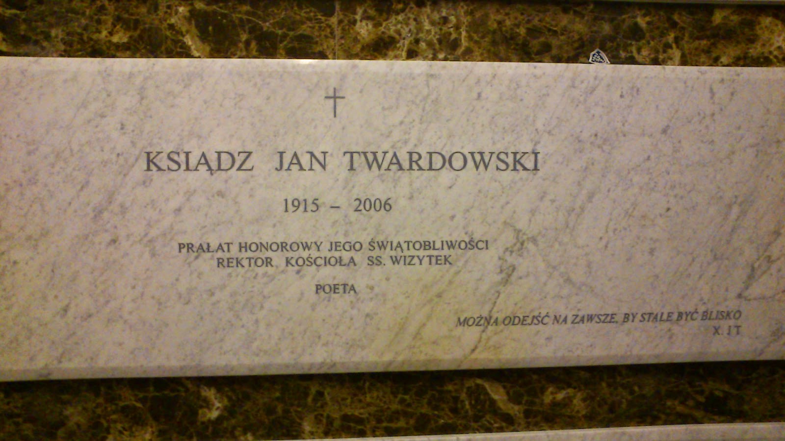 Można Odejść Na Zawsze By Stale Być Blisko Tekst Moje podróże literackie: Warszawa Jana Twardowskiego