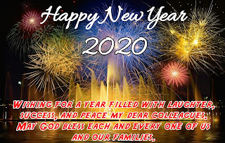 happy new year message with image