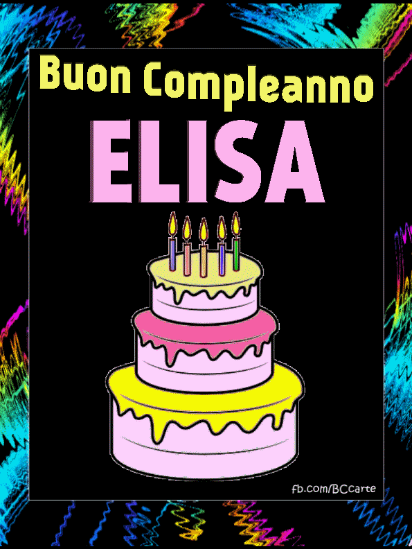 Buon Compleanno Elisa Gif
