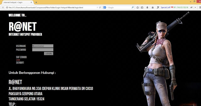 Template Login Page Hotspot Mikrotik Ranet