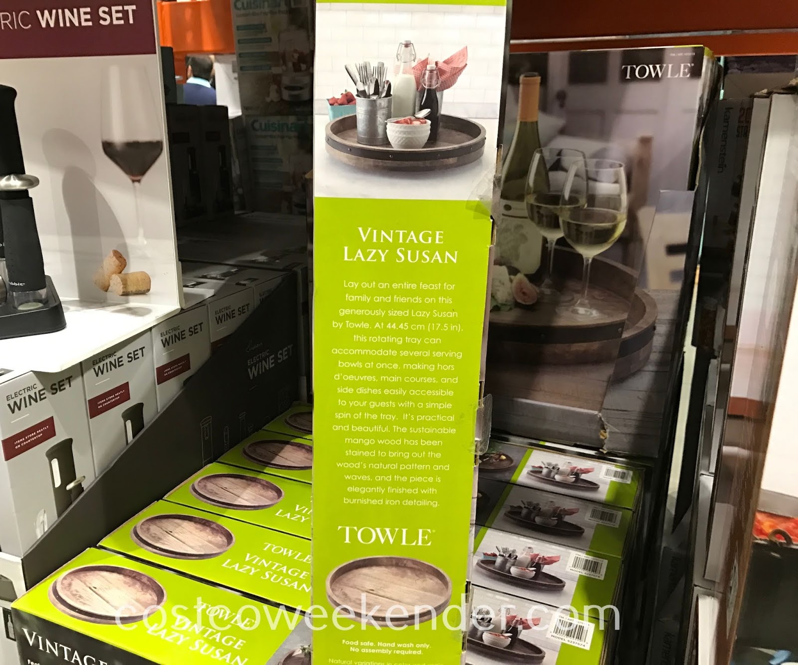 Towle Wood and Iron Lazy Susan Costco Weekender