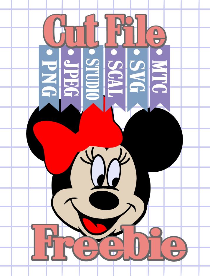The Scrapoholic : Free MTC & SVG Cut Files! DiSNEY Minnie #03