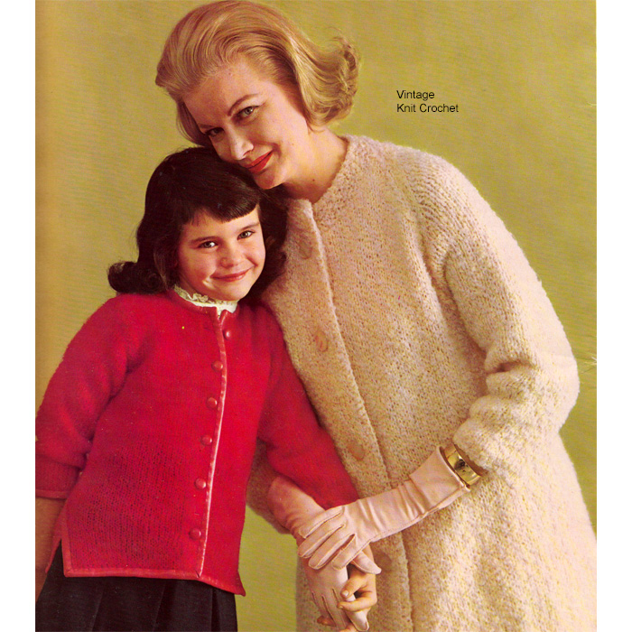 yoke loose mohair cardigan