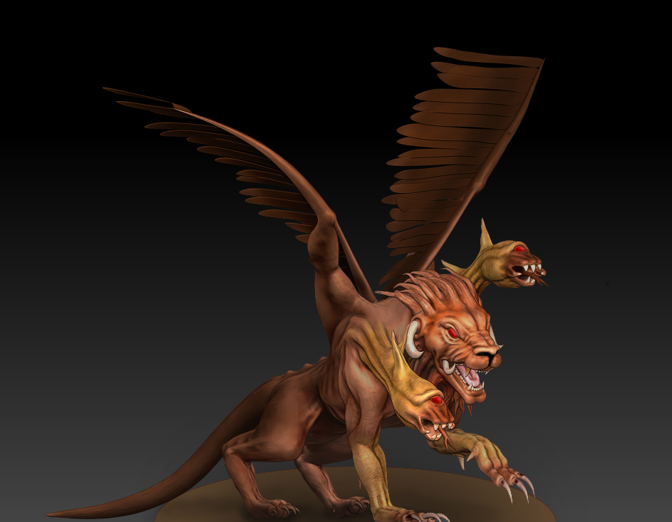 шелхабирон демон лев-змея. химера. адимирон демон тельцов. химеру анстар. мантикора львица.