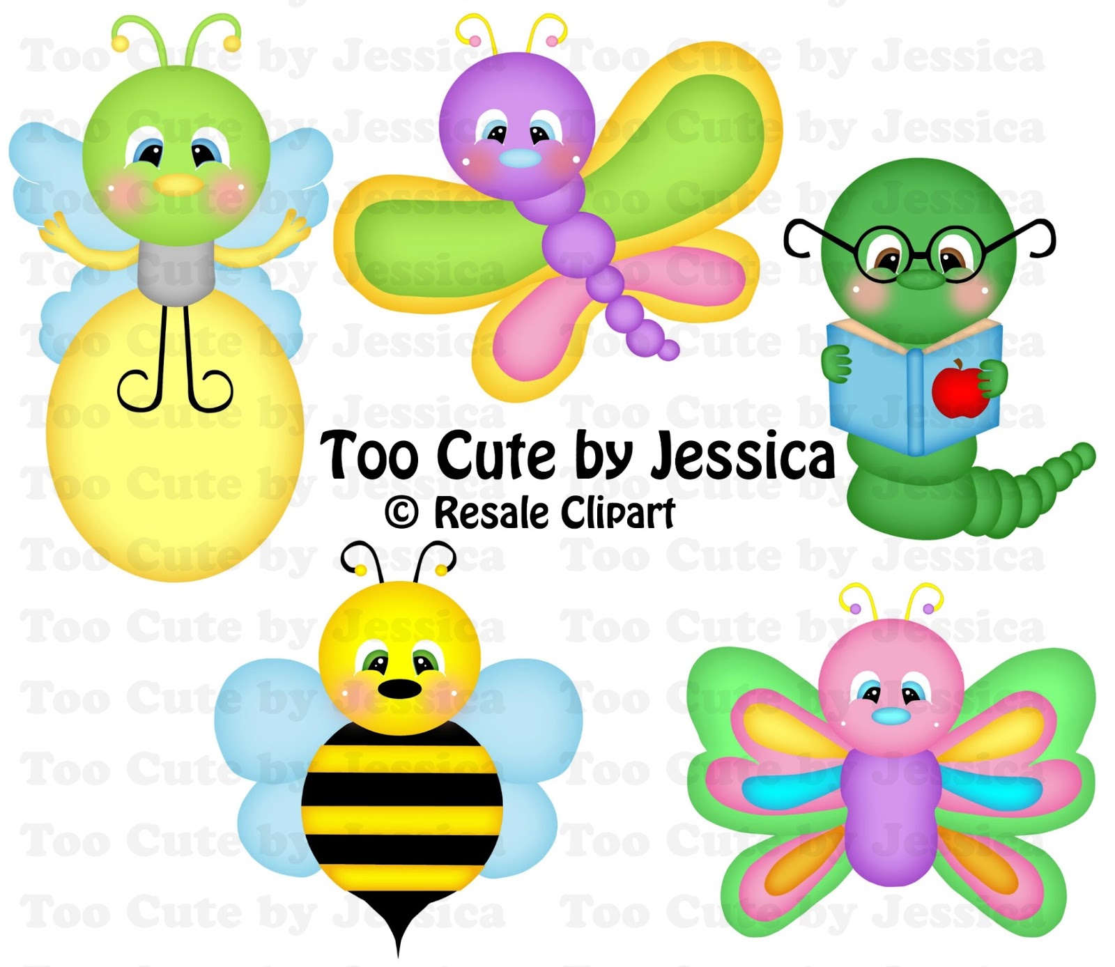 cute insects clipart - photo #44