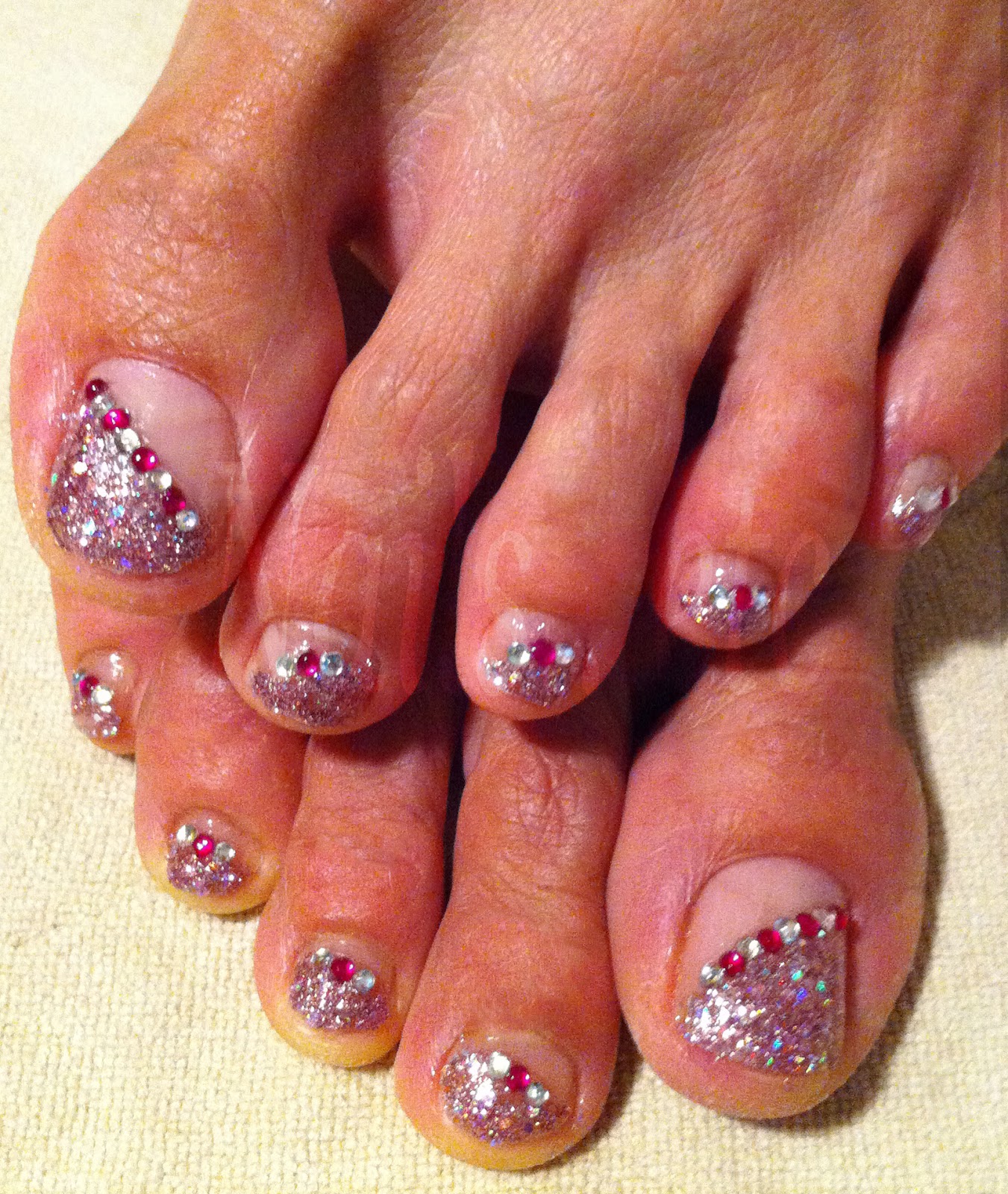 Pedicure All About Glitter Nails etcetera