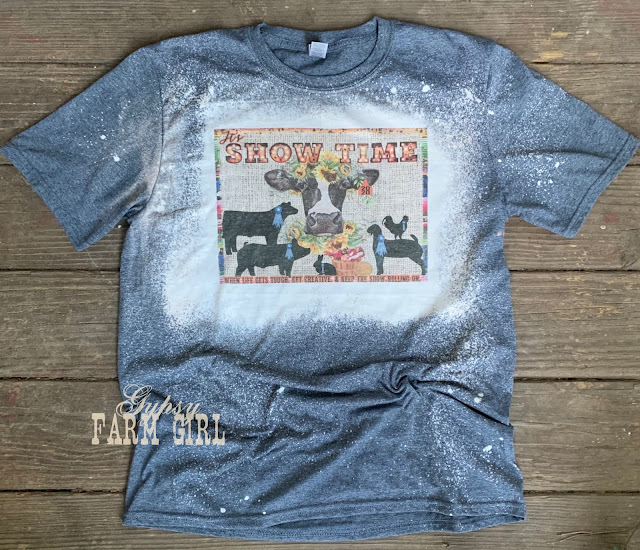 It's Show Time tee benefiting youth livestock show participants