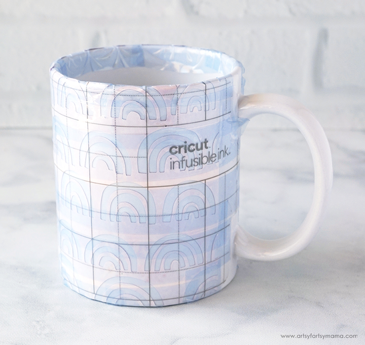 Cricut Mug with Tape