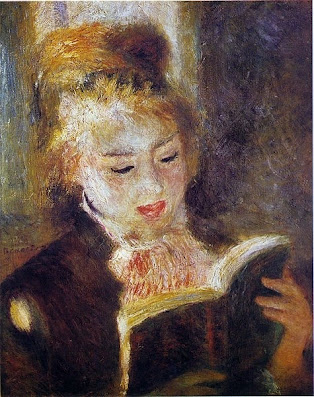 Mujer leyendo (1875) , de Pierre Auguste Renoir (1841 - 1919)