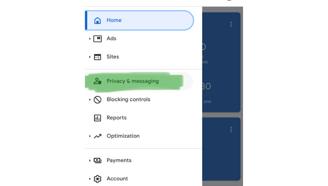 كيفية تفعيل الخصوصية و المراسلة في Google Adsense