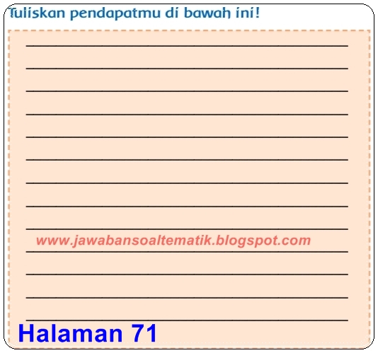 Kunci jawaban tema 6 kelas 3 halaman 67