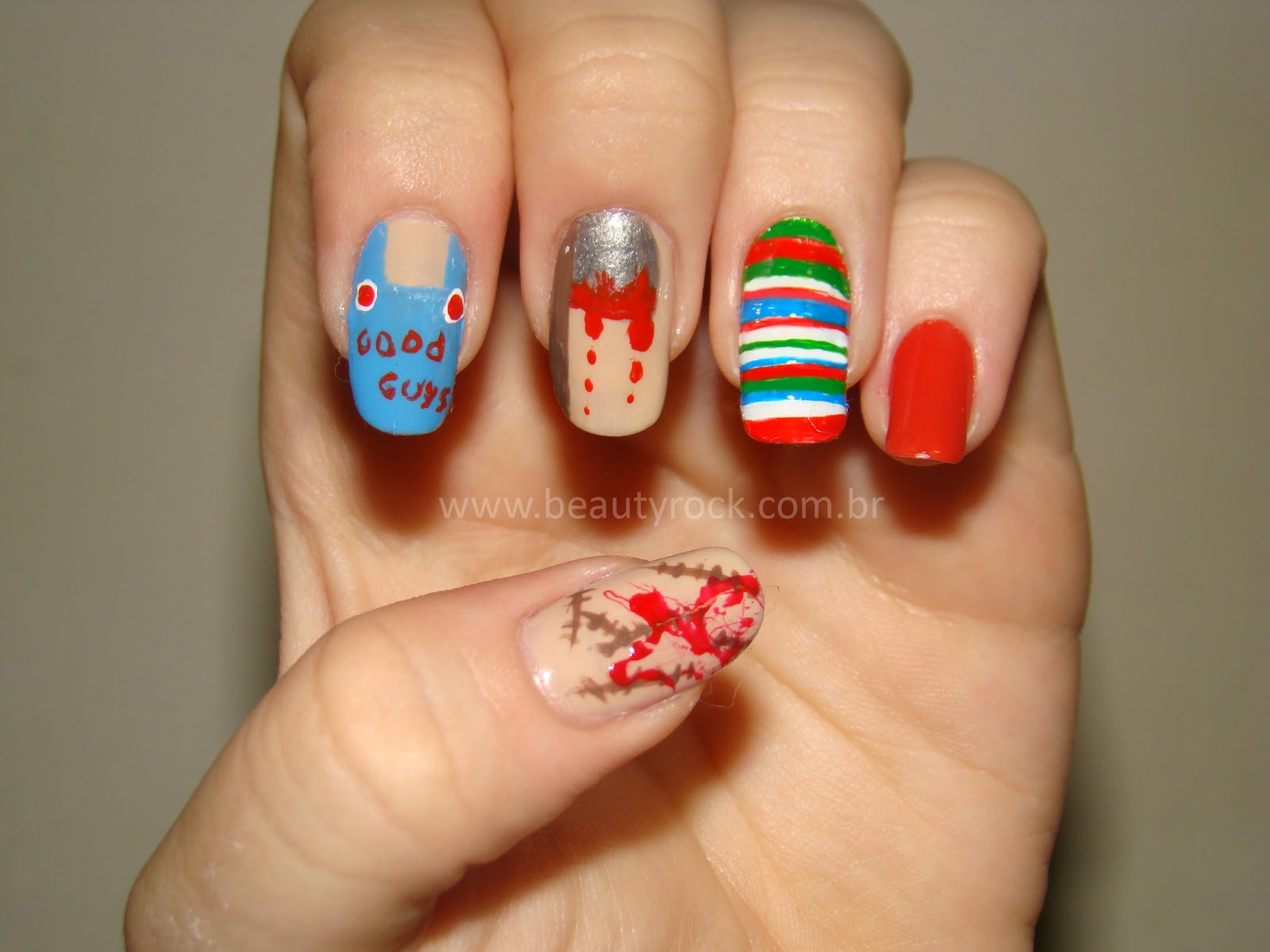 Beauty Rock Unhas da Semana Chucky, o Boneco Assassino!