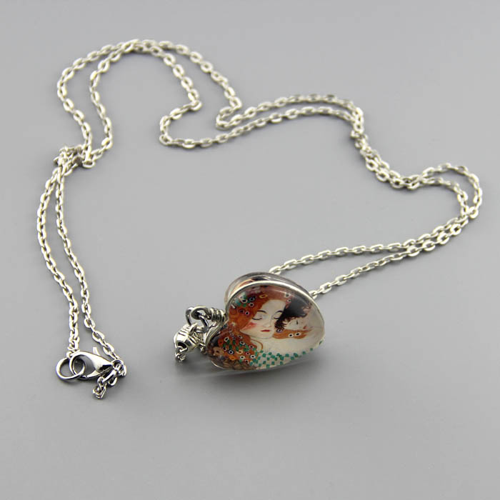 A perfect gift Mother Baby necklace Double side pendant Child jewelry