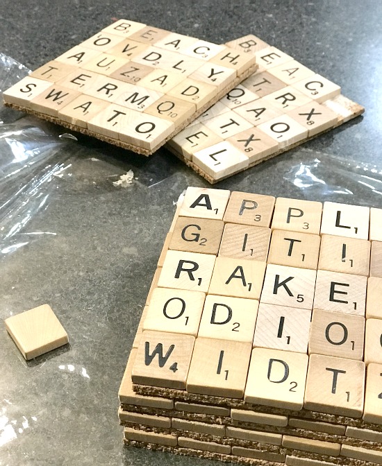 Easy DIY Scrabble Drink Coasters Homeroad