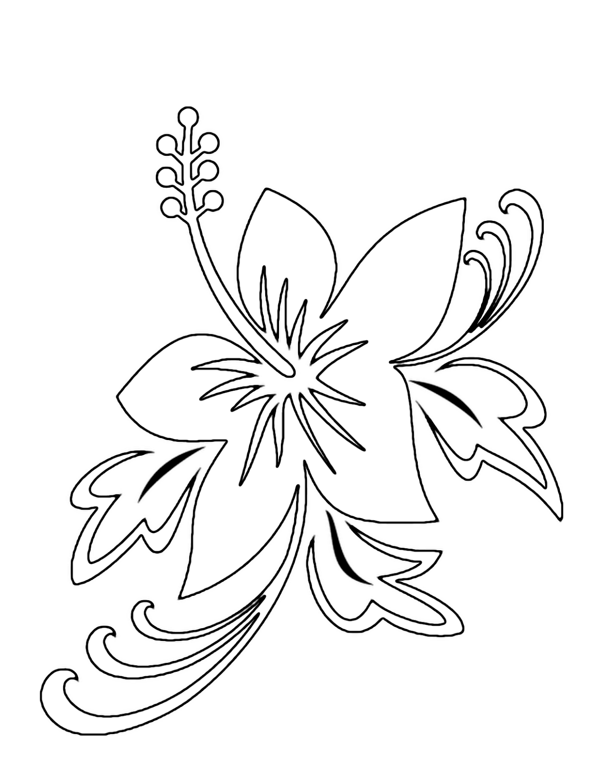 Print Out Coloring Pages Of Flowers