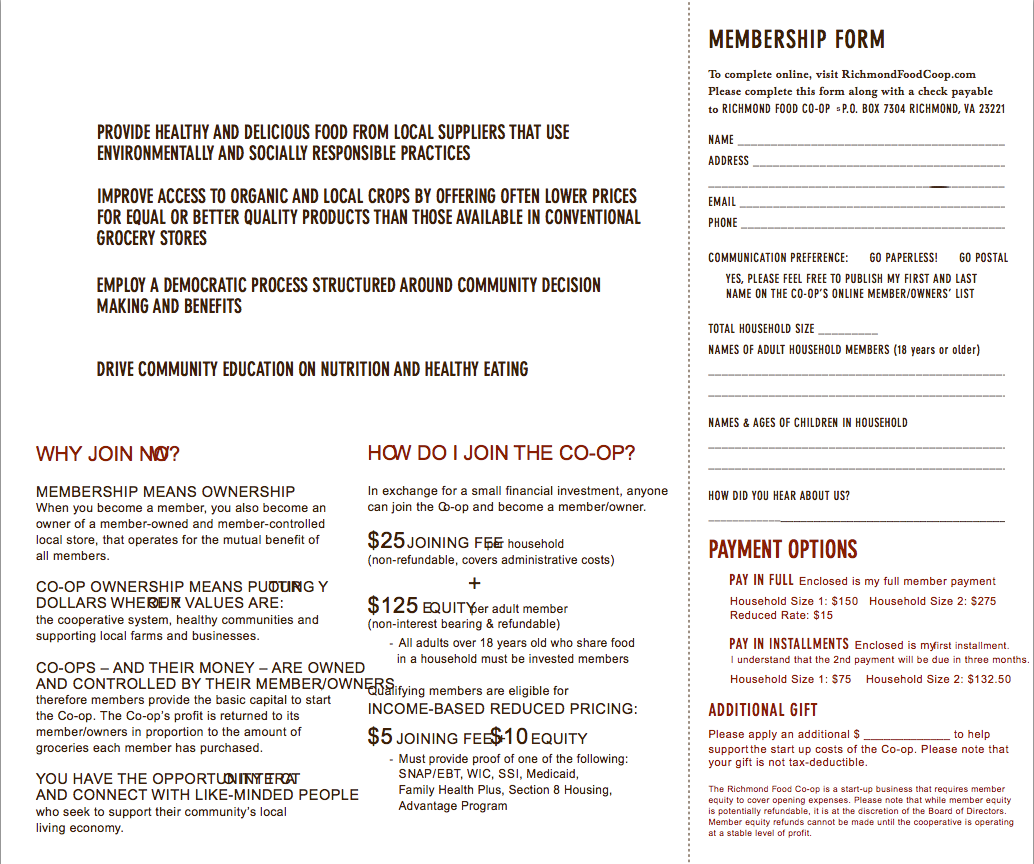 How to Sign up for the Richmond Coop Richmond Food Coop How to