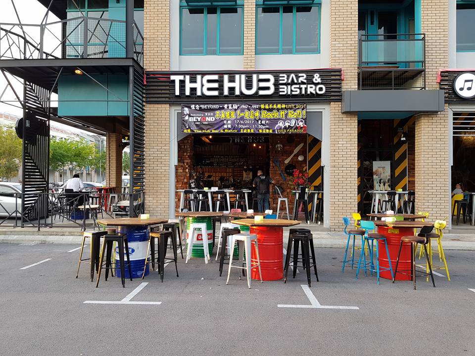 The Hub Bar & Bistro in Marina Miri City.