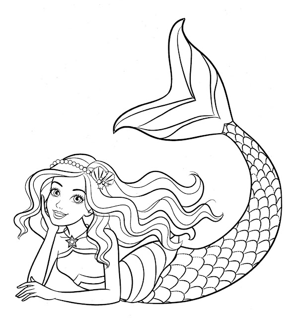 Best free beautiful mermaid coloring pages