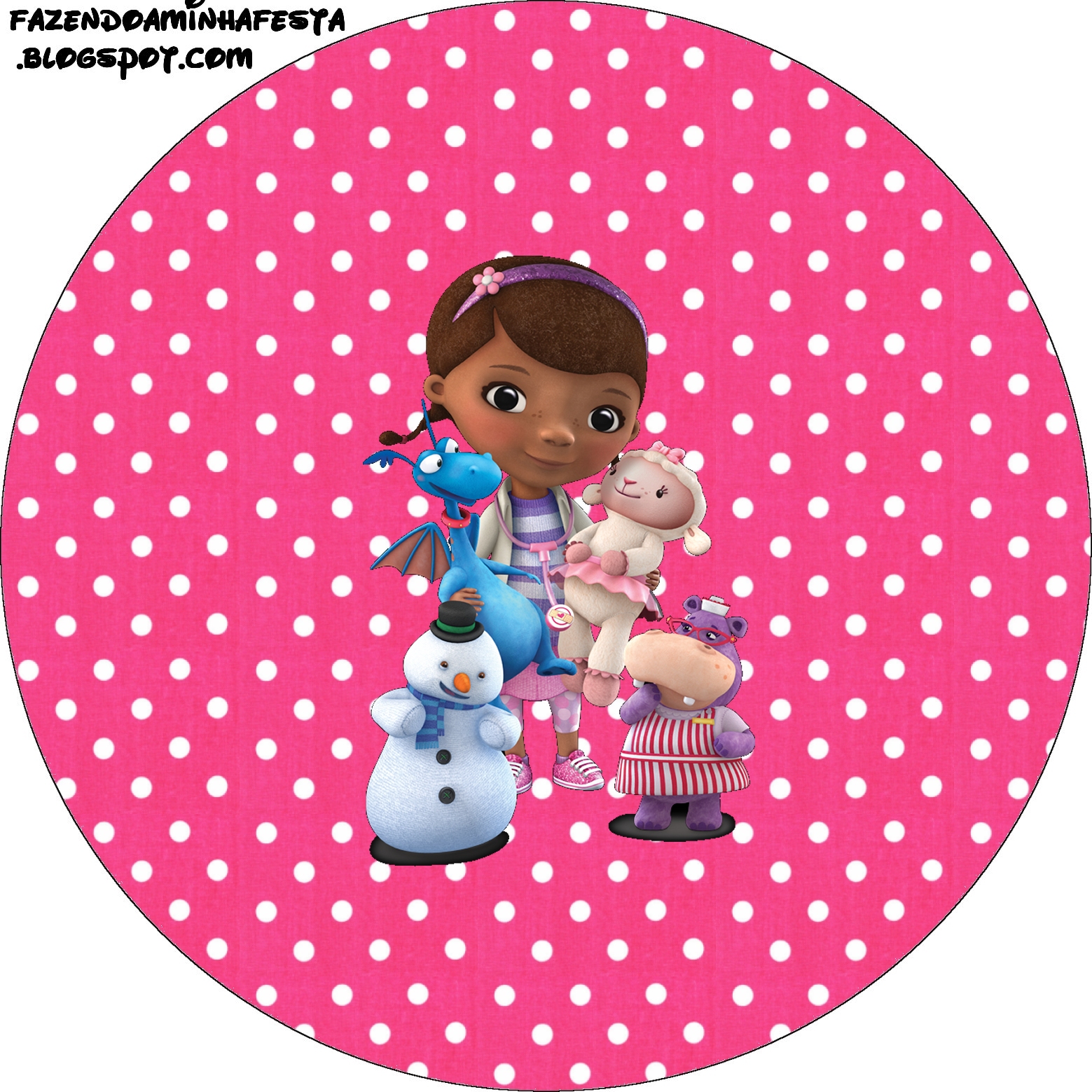 Doc McStuffins Free Printable Candy Buffet Labels. Oh My Fiesta! in