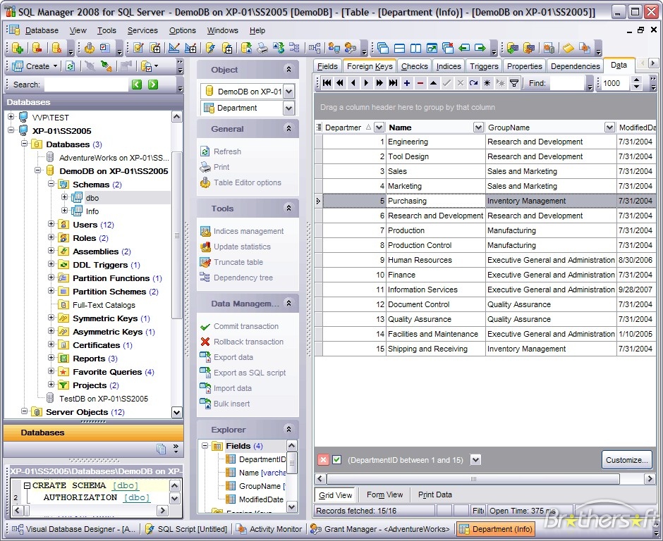 Sql Programas X-Program