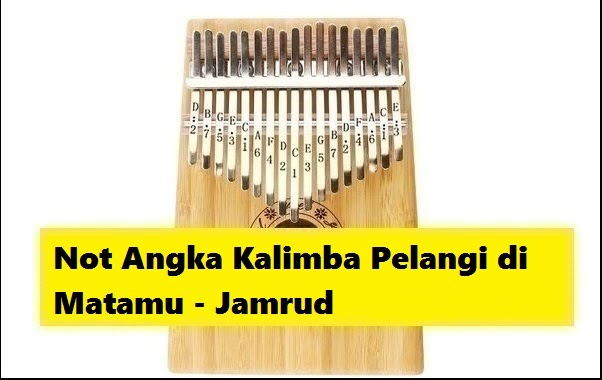 Not Angka Kalimba Pelangi di Matamu Jamrud